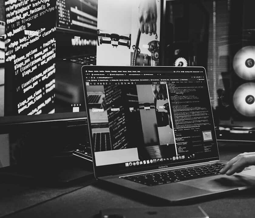 AI content workflow for WordPress cover illustration with editorial blocks, calendar cards, and AI signal lines
