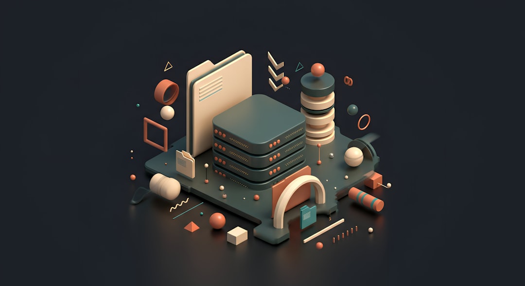 Cover illustration for managed VPS hosting with server stack, analytics dashboard, and security shield