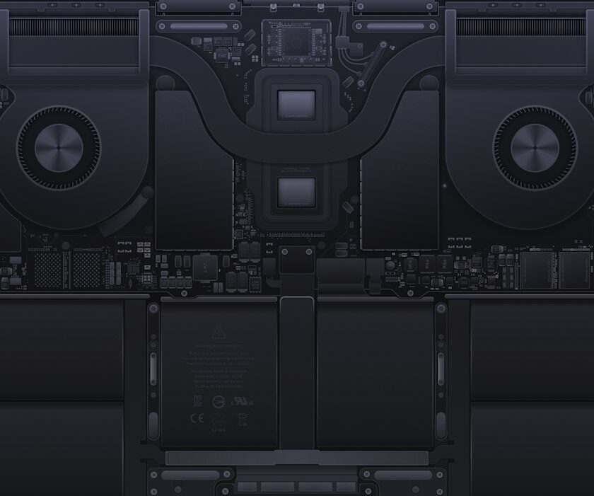 Cover illustration for Laptop motherboard repair guide showing tools, probes, and circuit traces