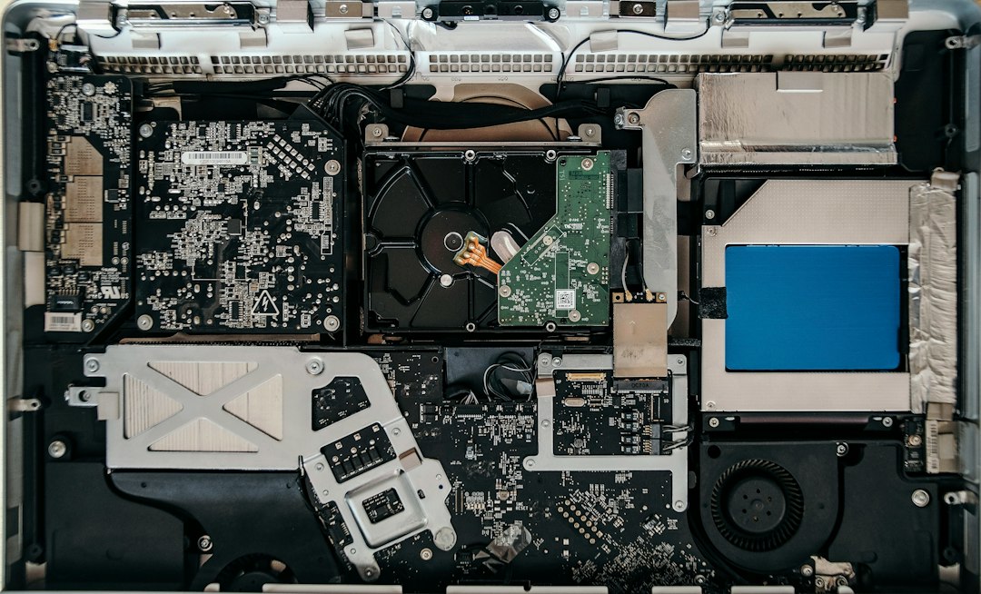 Cover image for laptop motherboard repair workflow showing tools, ESD strap, and power-rail map