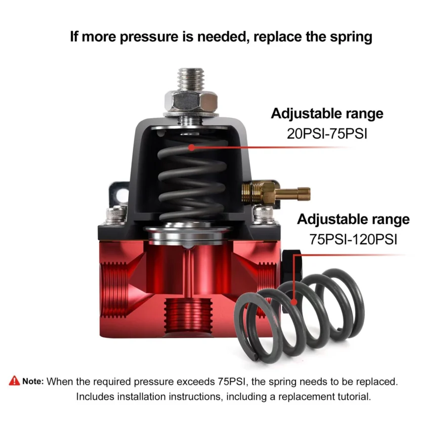 EVIL ENERGY CPE/PTFE LS Swap fuel kit ,Fuel Filter, 6AN Fuel Line & Fittings | 20-120PSI Fuel Pressure Regulator | Fuel Pump - EVILENERGY